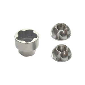 Factory Price M6 M8 M10 M12 4 Hole Stainless Steel Tamper Proof Nut Trox Anti Theft Wheel Security Nut