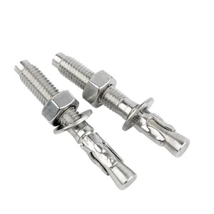 Steel Custom 1/4 in Diameter M10 Expansion Wedge Anchor Bolt for Concrete 1 in Length 1 Ton Capacity Inch Measurement