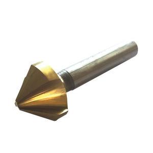 HSS TA1231 90° Countersink DIN 335 C with 3 Flutes TiN Coated Cylindrical Shank Drill Bit High Quality Tool