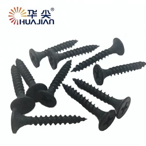Zinc Black Drywall Screw for Gypsum Board/Lightweight Partition Walls to Wood/Metal Keels