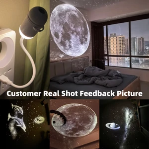 USB Charging Star Projection Bedroom Bedside Night Lamp High End Sleep Eye protection Smart Touch Wide Range Art Wall Lamp