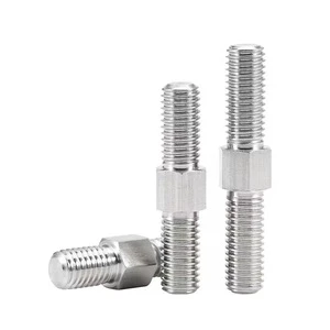 Factory Stainless Steel Double-headed Bolts Double Head Twin Screw-barrel Bolt Galvanized Full Tooth Bolts