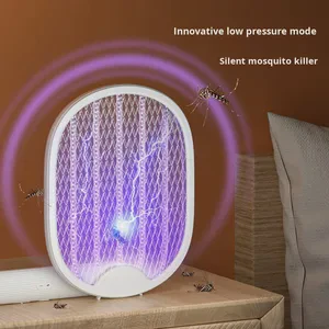 Electric Fly Swatter Bug Zapper Battery Operated Flies Killer Indoor & Outdoor Pest Control Mosquito Zapper and Insect Catcher