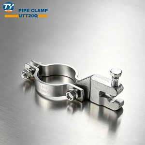 For Certified Seismic Pipe Clamp OEM Carbon Steel Heavy Industry Use Electro-galvanized Longitudinal In-Line Sway Bracing