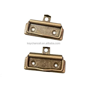 Office Supplies 70mm Antique Brass Bronze Flat Hanging Clip Paper Clamp Flat Metal Wire Clipboard Clips for Wood Board Menus