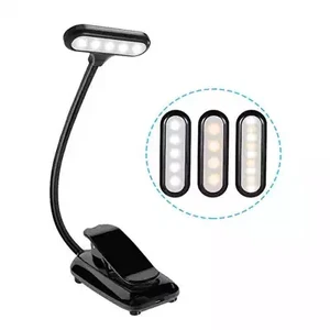 USB Rechargeable 9LED Light Hot Selling Dimmable LED Book Light LED-Clip on Reading Light