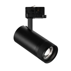Modern 30W COB LED Track Spotlight 4000K Anti-Glare Zoomable Art Gallery Surface Mounted 3-Phase 4-Wire Track Lights 220V PC