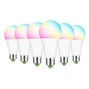 LED Smart WiFi Light Bulb Alexa App Voice Control 2.4G Remote Control RGB Multi Color For Sleep Party Play Smart Home Appliances