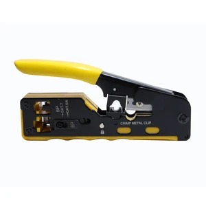 Multifunctional 6P 8P Wire Cable Crimper Stripper Cutter Pliers Network Cat5e Cat6 Cat7 Pass Through RJ45 Crimping Tool Pliers