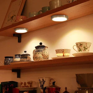 Closet Wardrobe Bathroom Vanity Cabinet Lighting 12 v Led Kitchen Lights White Aluminum Shell 2.5W Cabinet Puck Light
