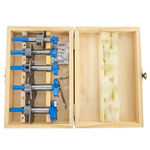 Adjustable Depth Stop Hex Shank Carbide Tip Wood Boring Drill Bit for Wood