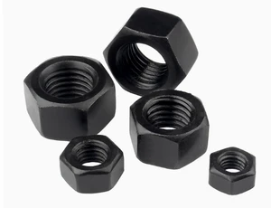 Carbon Steel Hex Nuts Black Grade 8 M6-M20 from China manufacturer