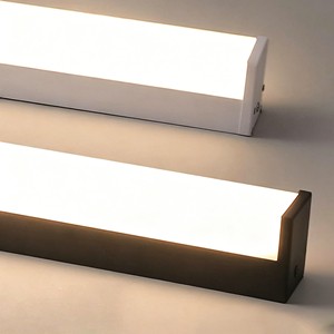 3 Side Diffuse Acrylic Lampshade Aluminum Linear Light Led Linear Profile Perfect for Study Room Office Corridor Restaurant Hall