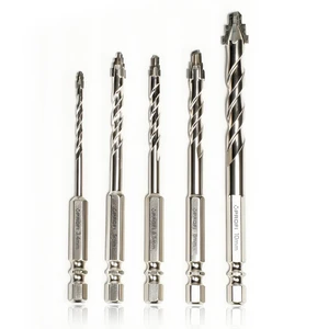 Professional 5-12mm Hex Shank Carbide Drill Bit for Ceramic Tile Glass Granite Spiral Flute Multi-Purpose Impact Rated Bits