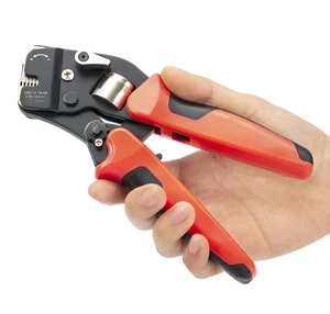 0.08-16mm 23-5AWG Adjustable Precise Crimp Terminal Ratchet Wire Crimping Plier