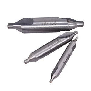 HSS Combined Center Drills 60 Degree Angle Bit Set Center and Spotting Center Drill Bit for Hole Processing