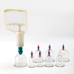 PC Material Single Hijama Cupping Cups Therapy Vacuum Suction Massage Cup Cupping Device DE#1 #2 #3 #4 #5 #6 Factory Direct