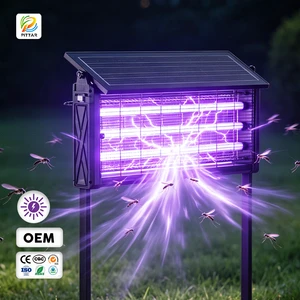 High Power UV Solar+mosquito+killer+lamp Outdoor Waterproof Electric Bug Zapper for Garden Resort Wholesale Buyers