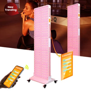 IDEATHERAPY Professional Full Body Infrared LED Red Light 8 Wavelengths Standing Type for Bed Panel Treatment