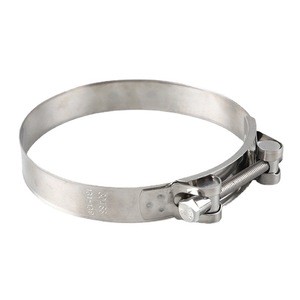 Factory Customized Strong European Style Stainless Steel Clamp 201/304 Heavy Duty Adjustable Pipe and Hose Clamp Bolts Clamps