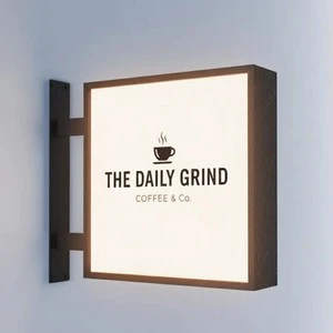 Double Sided Lightbox LED Light Signs Custom Advertising Signage Shop Sign Outdoor Lighting Logo Light Box