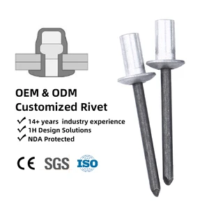 Aluminium Waterproof Solid Round Head Sealed Blind Rivet Closed End Rivet Pop Rivets Customizable Sizes