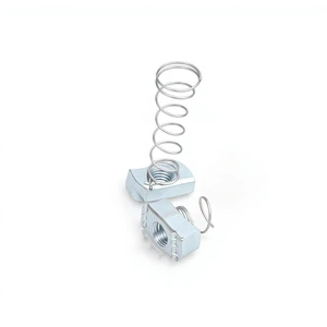 American-Made Spring Nuts 316/304 Stainless Steel Carbon Steel Used with C-Shaped Steel