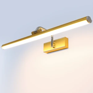 Adjustable Wall Art Lamp For Artwork Painting Home Decor Villa IP44 Hotel Wall Light Gold 8W Picture Art Lighting