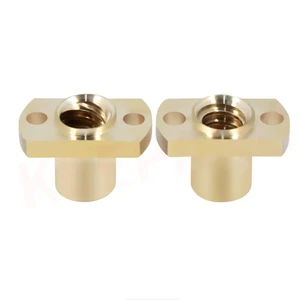 Manufacturer Custom Trapezoidal Thread Brass Nut Bushing Precision Machined Bronze Sleeve for Tr Lead Screw Application