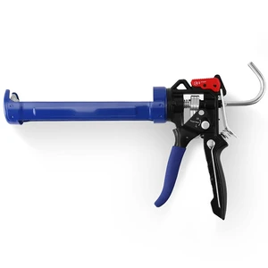 Caulking Gun Adjustable Hand Caulk Gun Less-Dripping Regulating Sealant Silicone Gun with Smooth Round Rod for 10oz Caulk Tubes