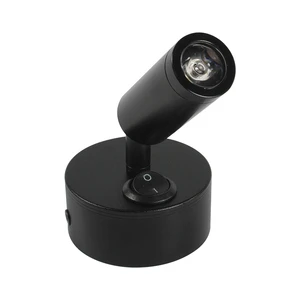 CAPEXRV 12V LED Surface Mounted Spotlight Without Holes 1W Power Black-Cloor Cool- White Led Light