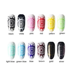 New Arrival OEM Customized Label UV Nail Art Stamp Gel for Nail Art Stamping Dry by UV/LED Nail Light
