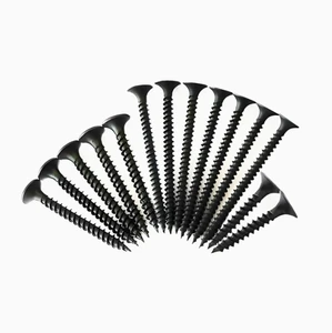 Yz Brand Class 4 Black Phosphate Gypsum Drywall Board Tapping Screws Standard M3.5 Thread Flat Head Zinc Coated 12mm Steel