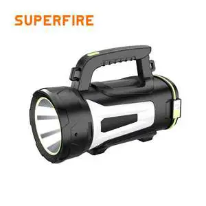 Hot Selling Rechargeable Emergency LED Flashlight Handheld Searchlight Multifunction Spotlight IP33 Rated 500LM 120 Beam Angle
