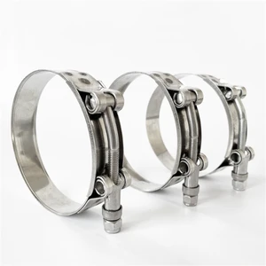 YPH Bespoke Branding 304/ 201 Stainless Steel T-Bolt Hose Clamp Heavy Duty Spring Clamp for Automotive Parts