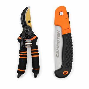 Multi-functional Hands Tools Set Folding Saw Pruning Shears Bypass Hand Pruner with SK5 Blade for Fruit Tree Trimming Wood Cut