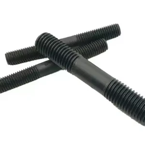 Pro-Connect Heavy Duty Black Fastener for Warehouse Building DIN938 Stud Bolt Nut Set for Steel Framework &Storage Systems Build