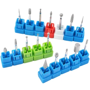 Stainless Steel Nail Drill Bits Electric File Polisher Rotary Burr Tools Cuticle Clean Grinding Professional Nail Tools Evolisse