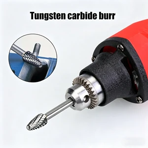 Carbide Rotary Burrs Tungsten Set in Tools Milling Drill Bit 1/4