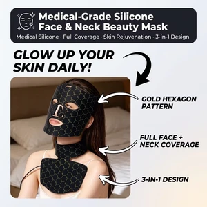 Factory Price Red Infrared LED Light Therapy Facial Mask Rechargeable Hand Held Remote Wearable Red Infrared For Face