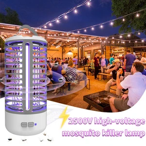 New Indoor Outdoor UV High-Voltage Electric Shock LED Light Source Sensor Instant Fly Killer Trap Mosquito Killer Lamp