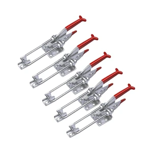 Heavy Duty 5-Pack 2000lbs Zinc Toggle Clamp 431 Self Latch Action Lock Tire Carrier Smoker Lid Latch Cam Clamp Hardware Carton