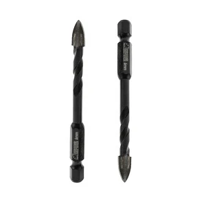 6mm Carbide Countersink Diamond Drill Core Positioning Bit Tile Marble Carbide Triangular Drill Bit with Quick Change Shank