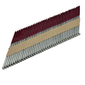 34 Degree D Head 0.113'' * 2''/ 2-1/2'' Galvanized Ring Shank Paper Strip Nails with Q235 Carbon Steel
