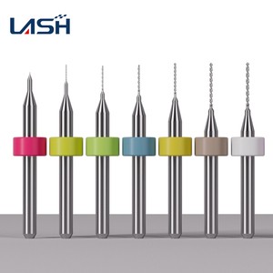 High Hardness 10Pcs 0.1-1.0mm Precise PCB Drill Bit Set Tiny Tungsten Carbide Bit for PCB Molds Plastic Hole Opening