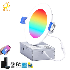 ETL Smart LED Light WiFi Panel Light Connect Tuya APP Control 6-24W Recessed RGB Led Smart Panel Light Aluminum+Plastic 5-Year