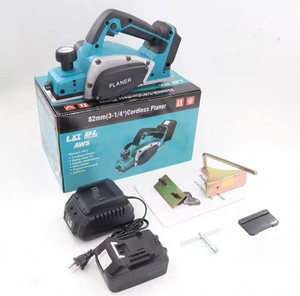 Industrial Grade Electric Cordless Power Planer With Brushless Motor 21V 4000mAh Metal Construction 50Hz For Wood Planing