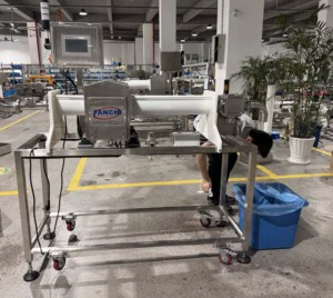 FANCHI Pipeline Metal Detector, Inline Liquid & Paste Food Metal Detector for Sauce, Jam & Dairy