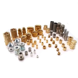 M3 M4 M5 M6 M8 Brass And Al6061 Stainless Steel Insert Fasteners Knurling Nut For Plastic Parts Brass Insert Nuts