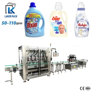 Electric Automatic 4 Head Tracking Liquid Filling Machine High Productivity Shampoo Lotion Viscous Fluid Bottling Line